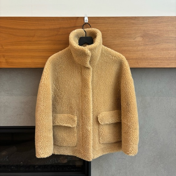 Zara Faux Fur/shearling/Fleece Jacket, Size S - Picture 7 of 12